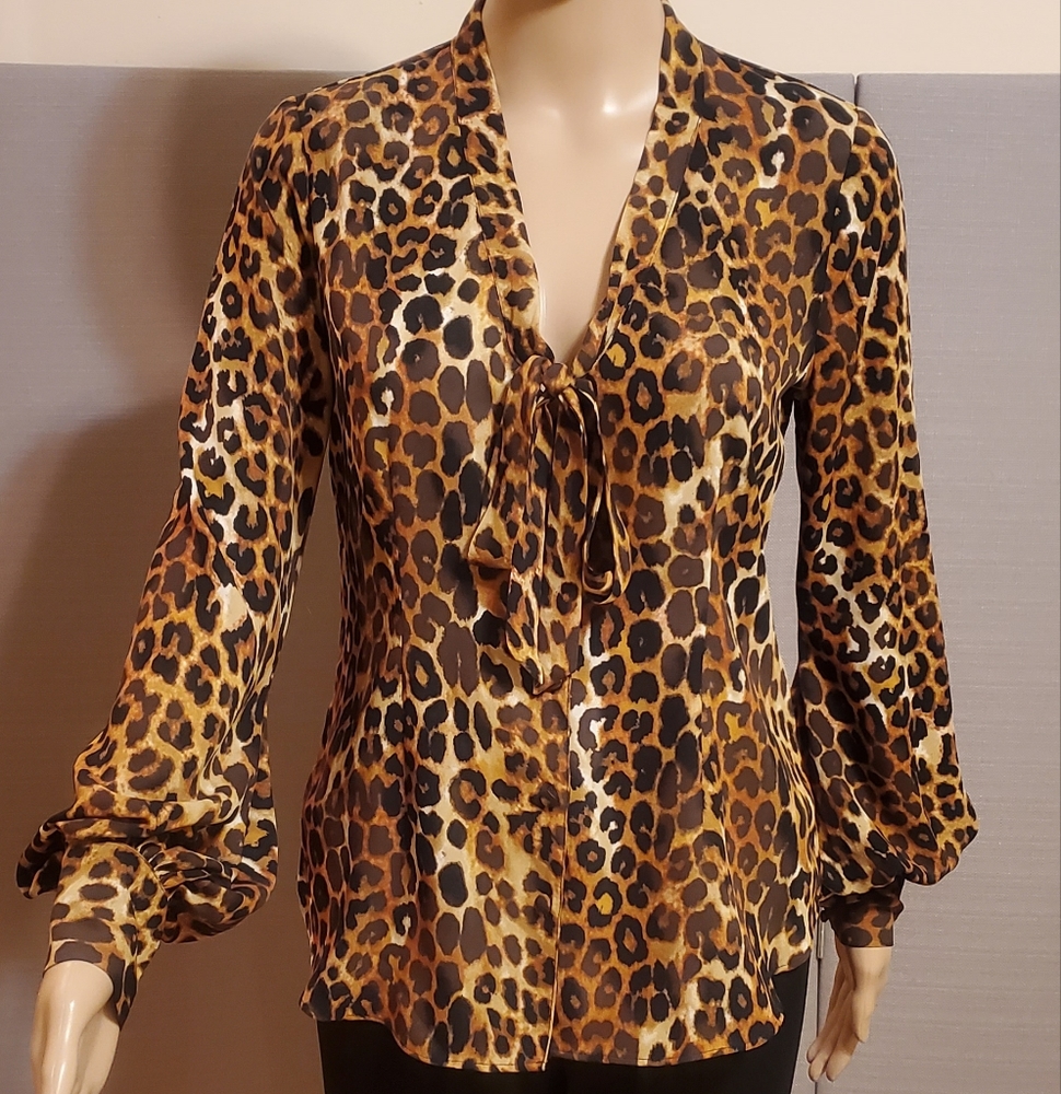 Womens Express Bow Tie Blouse